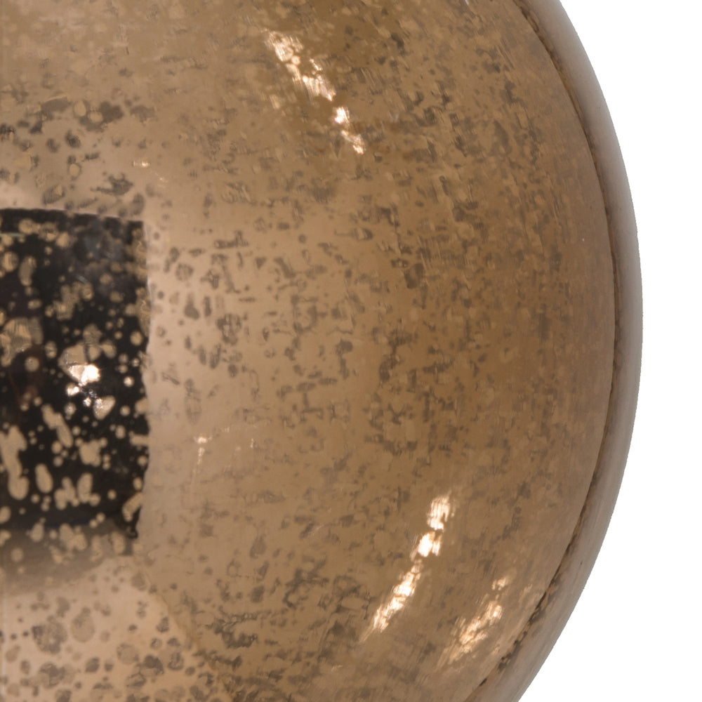6" Mocha Shiny Mercury Ball Ornament
