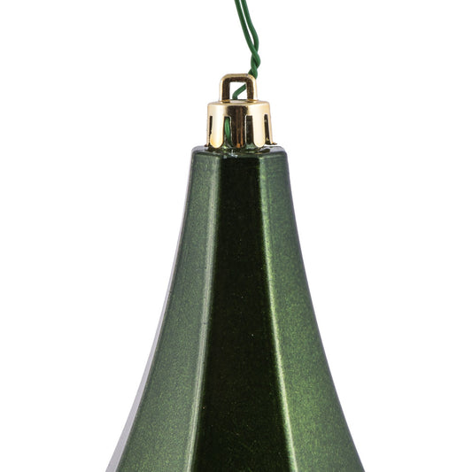 8" Moss Green Candy Diamond Finial Ornament