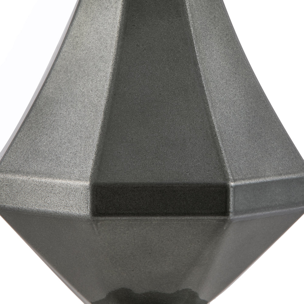 8" Pewter Candy Diamond Finial Ornament