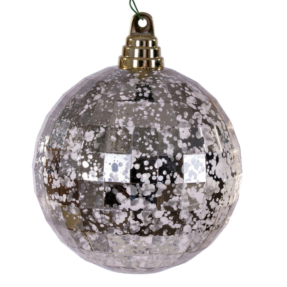 4.75" Oat Mirror Mercury Ball Ornament