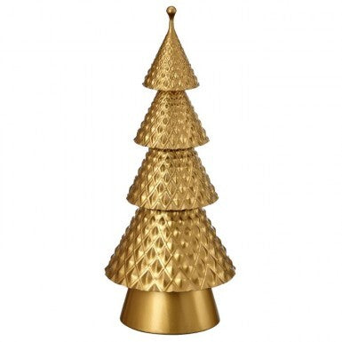 Metal Layered Christmas Tree, Gold