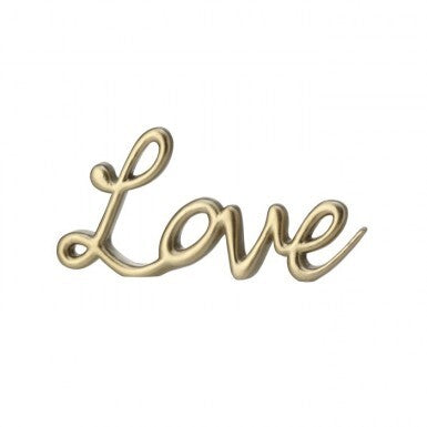 Resin "Love" Table Piece, Gold