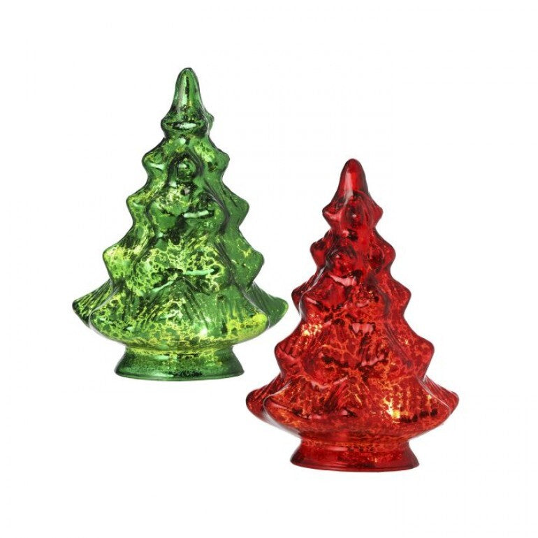 Small LED Glass Tree (Various Colors)