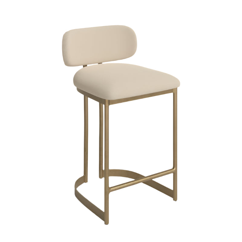 Vivian Counter Stool, Beige & Gold