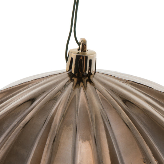 5.7" Mocha Shiny Onion Ornament