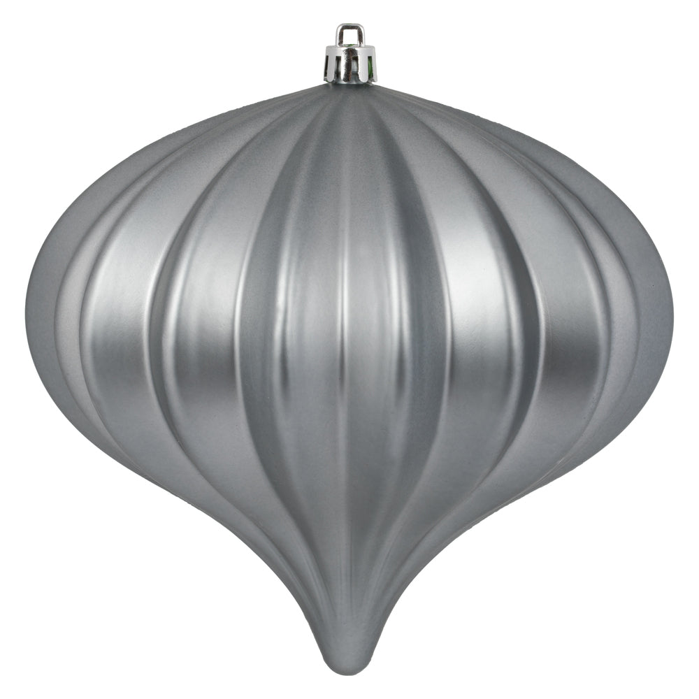 5.7" Pewter Matte Onion Ornament