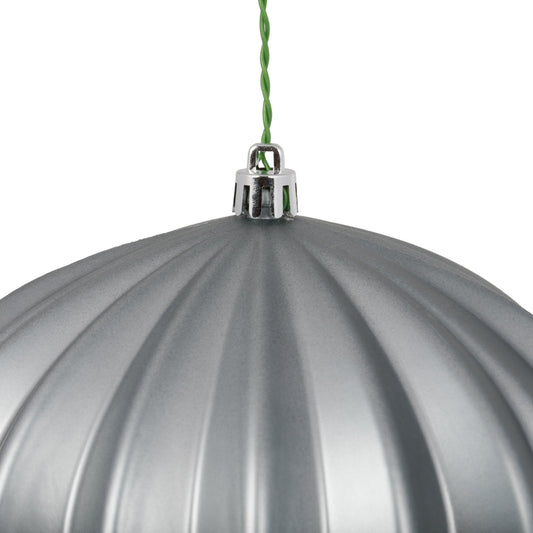 5.7" Pewter Matte Onion Ornament