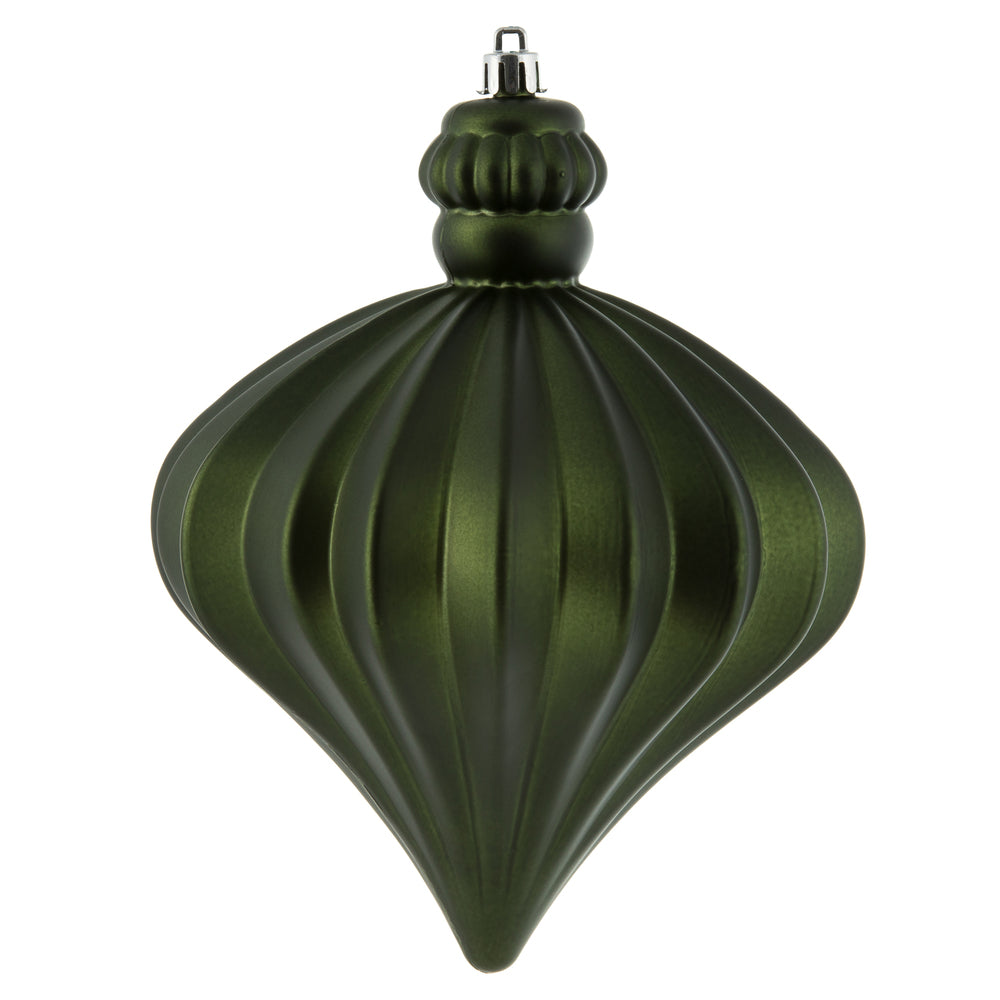 6" Moss Green Matte Onion Drop