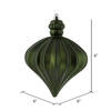 6" Moss Green Matte Onion Drop