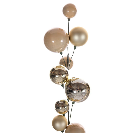 10' Champagne Ball Branch Garland