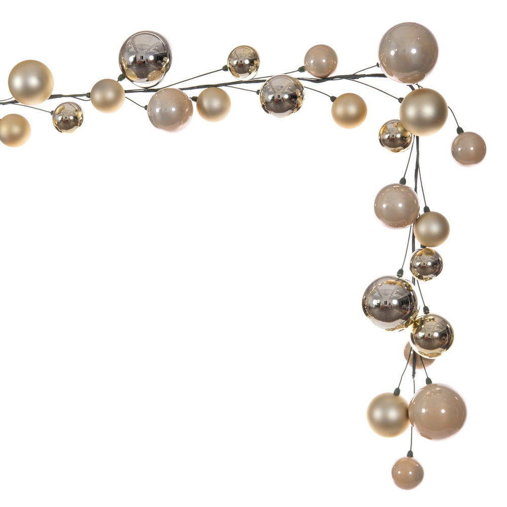 10' Champagne Ball Branch Garland