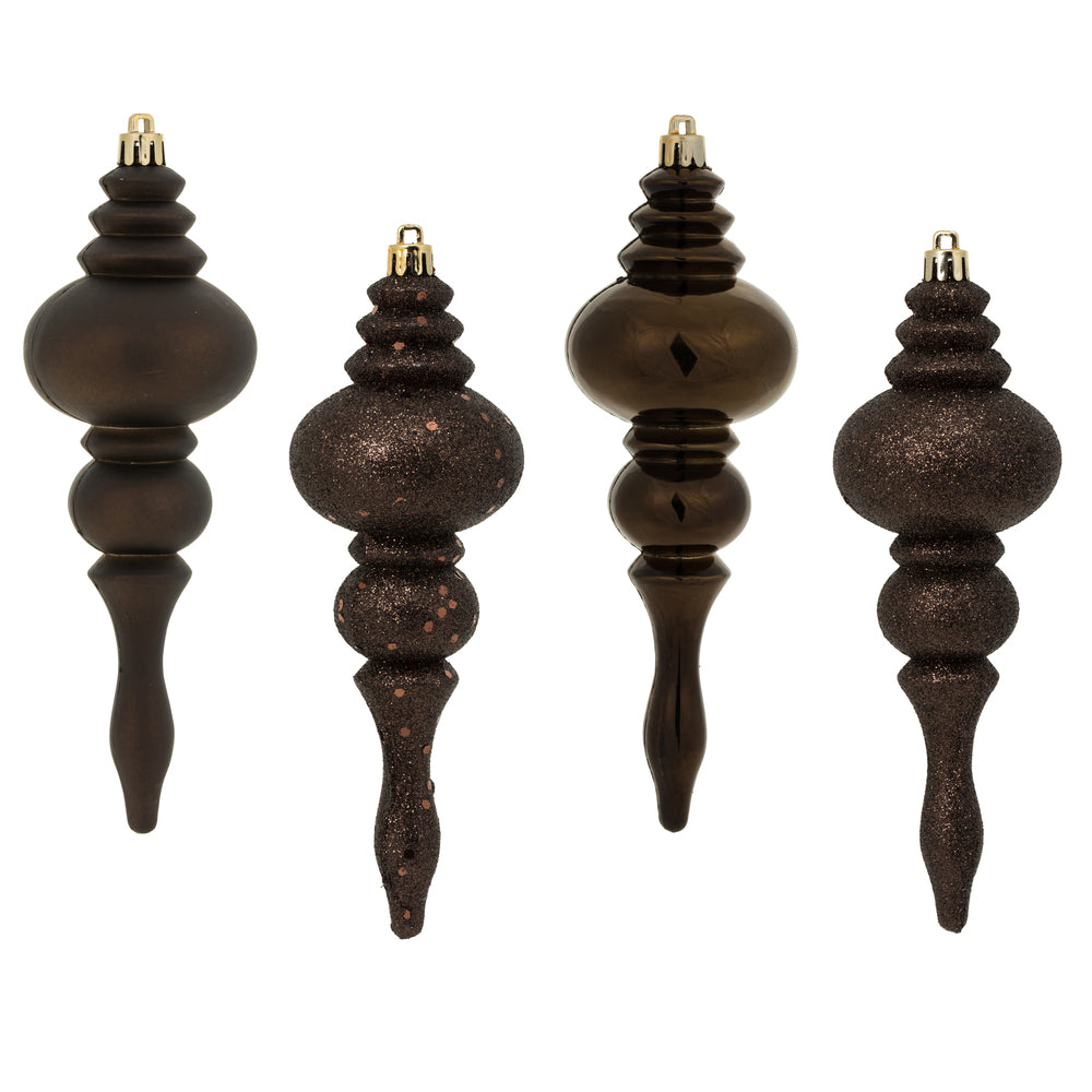 7" Chocolate Finial Ornament (Various Styles)