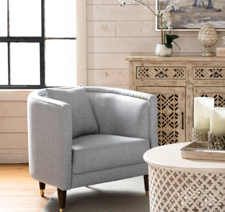 Modern Gray Armchair