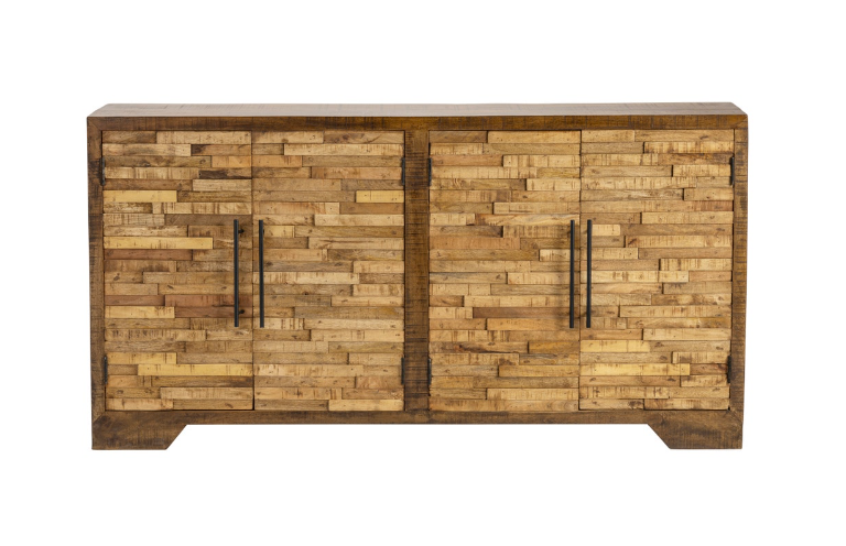 Wooden Strip Sideboard