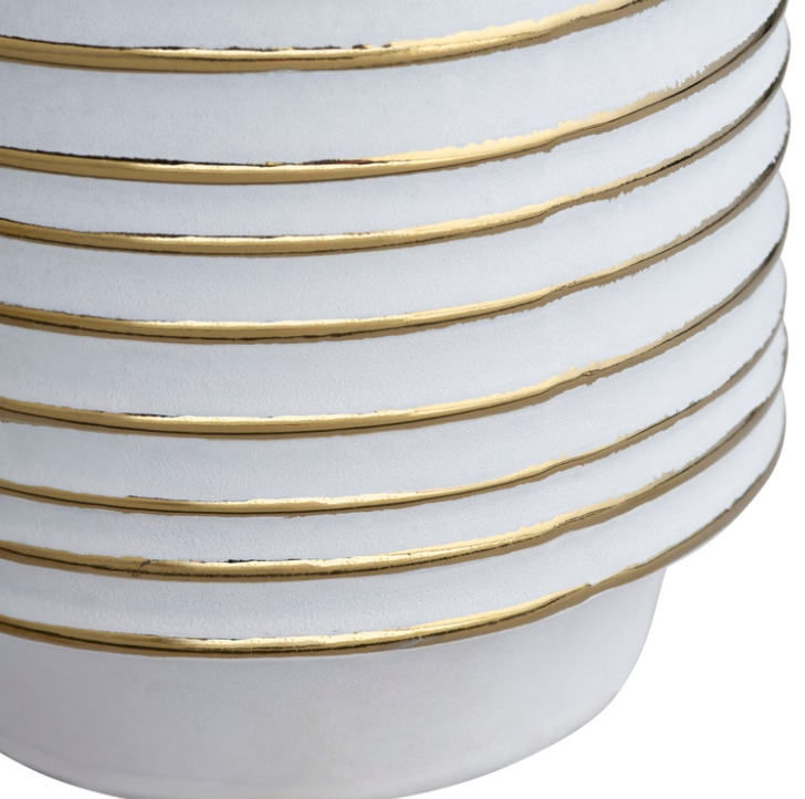Clifton Gold and White Vase (Various Sizes)
