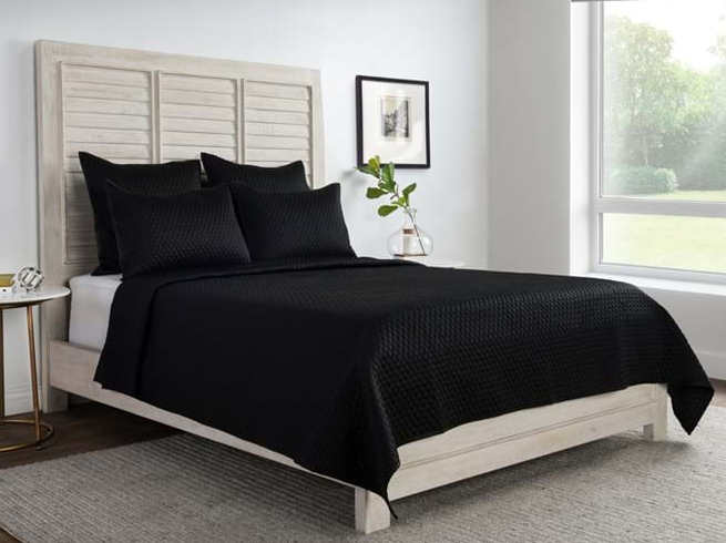 Diamond Onyx, 4pc King Quilt Set