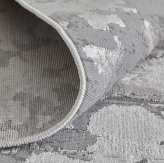 Micah Rug, Silver-Gray (Various Sizes)