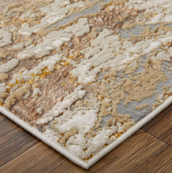 Aura Rug, Gold/Ivory (Various Sizes)