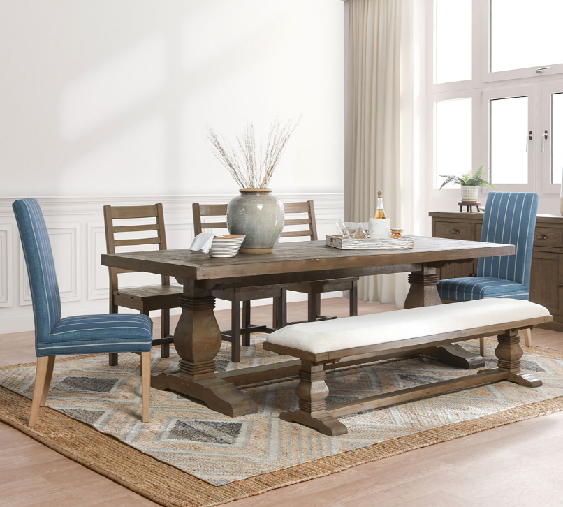 94" Caden Dining Table, Desert Gray