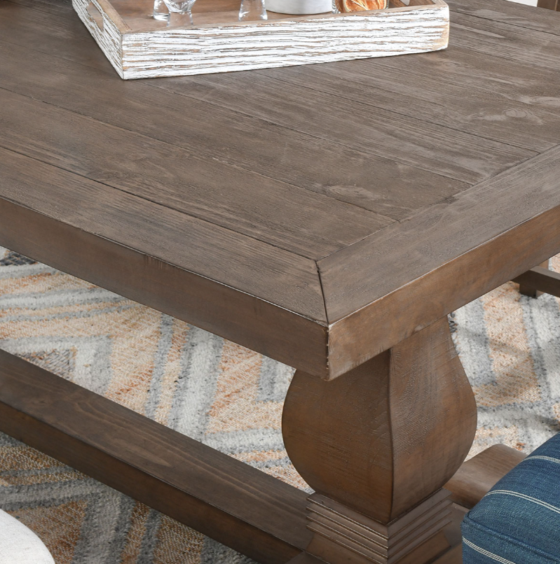 94" Caden Dining Table, Desert Gray