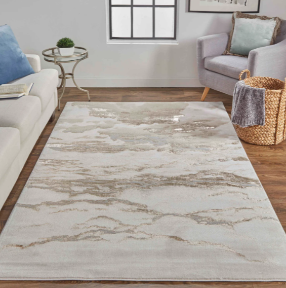 Aura Rug, Beige/Gold (Various Sizes)
