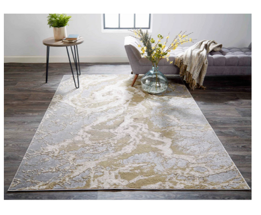 Aura Rug, Beige/Gray (Various Sizes)