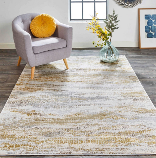 Aura Rug, Gold/Gray (Various Sizes)