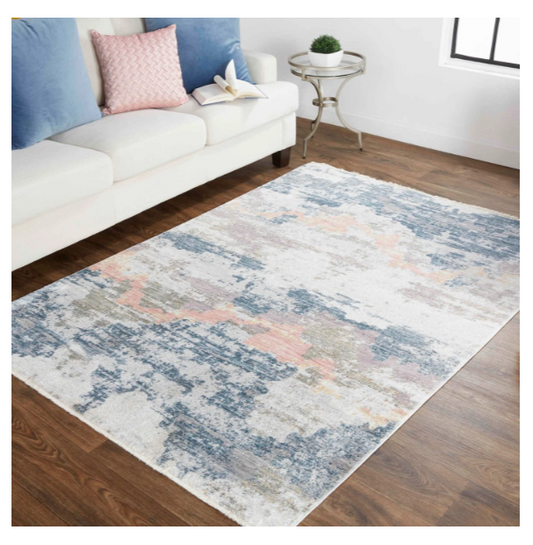 Kyra Rug, Blue/Beige (Various Sizes)
