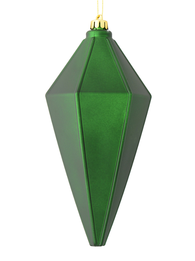 Large Emerald Matte Lantern Ornament
