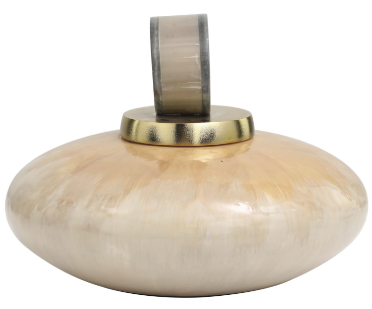 Small Geometric Ombre Decorative Jar