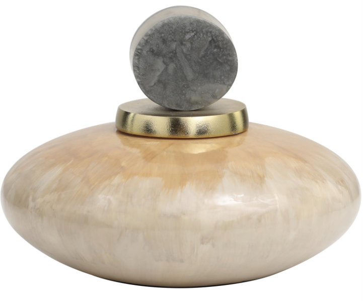 Small Geometric Ombre Decorative Jar
