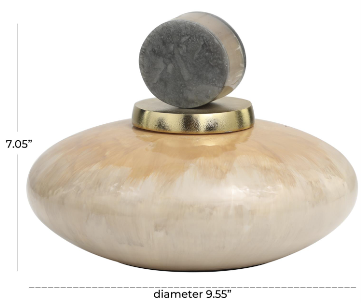 Small Geometric Ombre Decorative Jar