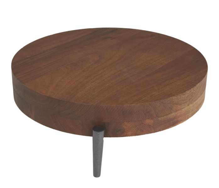 Brown Wood and Metal Riser
