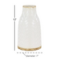 White Porcelain Vase with Brown Base (Various Sizes)