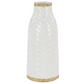 White Porcelain Vase with Brown Base (Various Sizes)