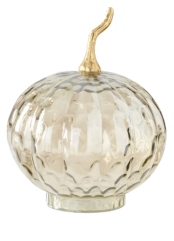 Wavy Glass Pumpkin (Various Sizes)