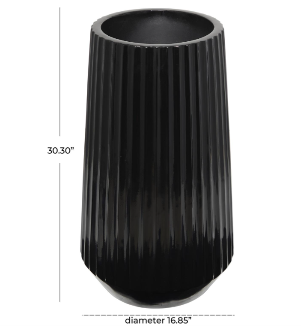 Black Floor Vase (Various Sizes)