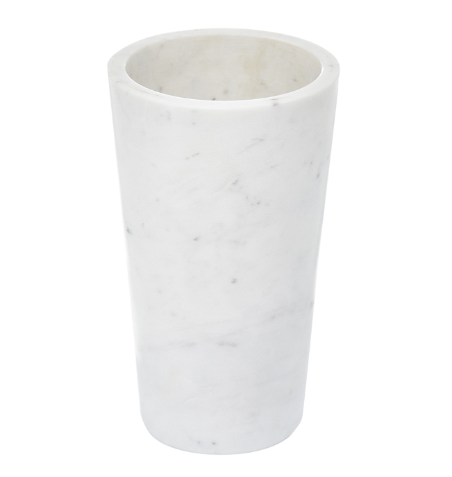 White Marbled Vase