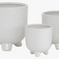 Small White Ceramic Planter (Various Sizes)