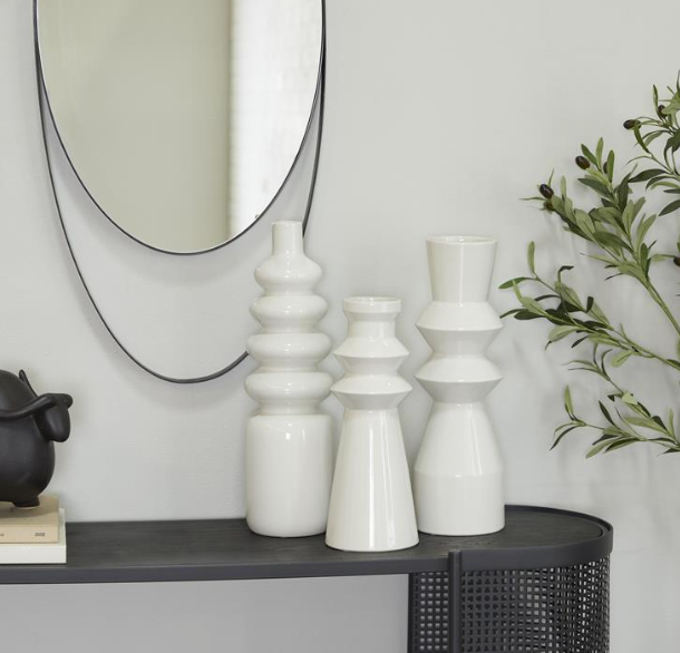 White Ceramic Vase (Various Styles)