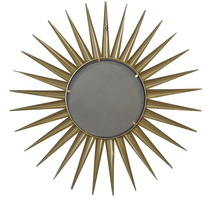 Gold Metal Starburst Mirror