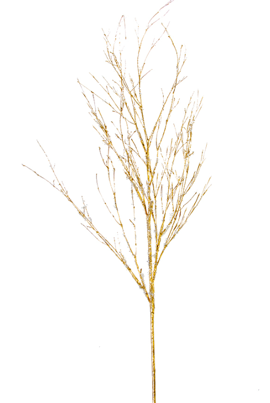 48" Glitter Twig Spray