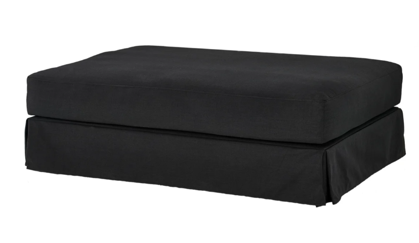 Ammons Black Ottoman