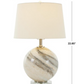 Beige Glass Marble Table Lamp