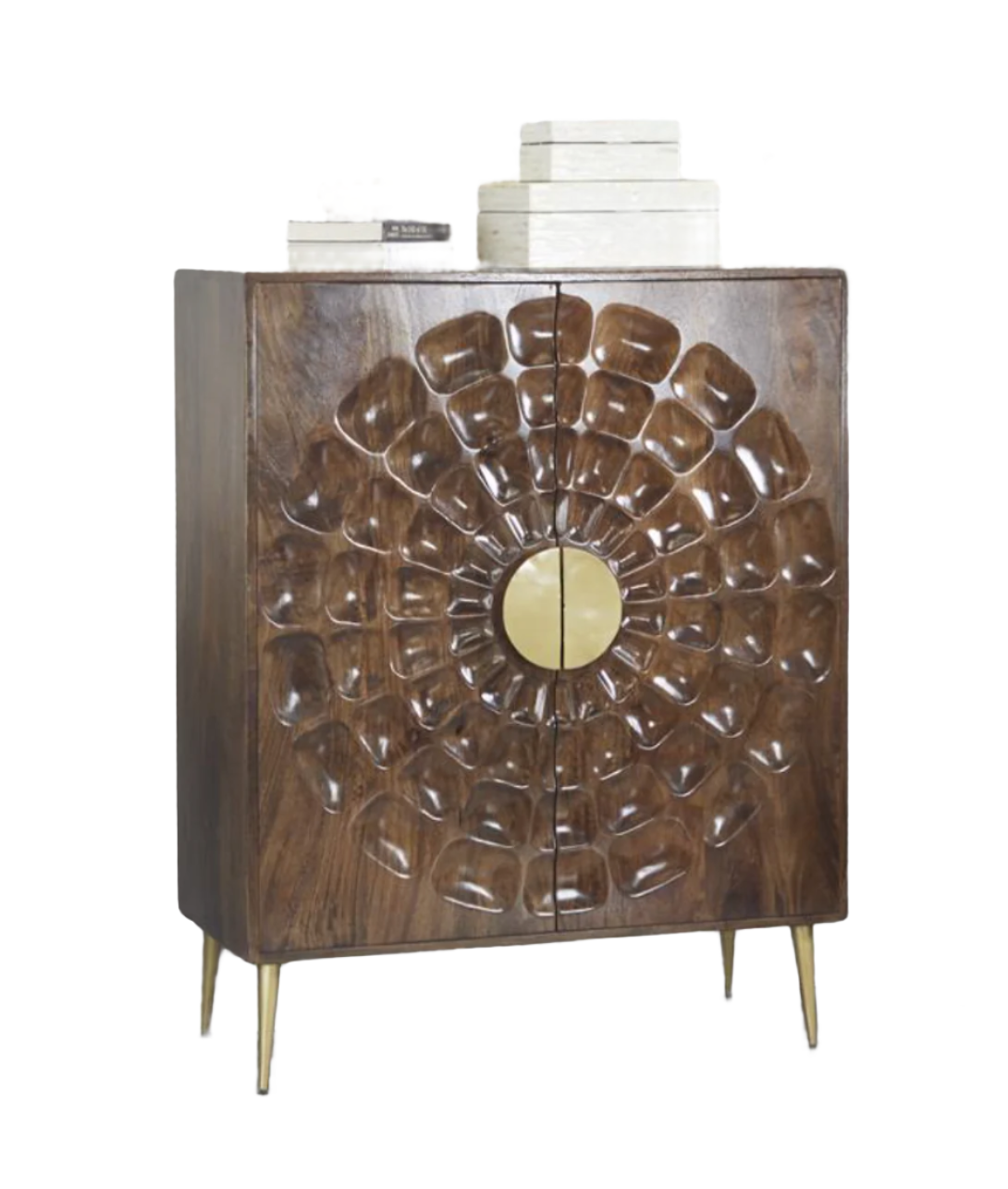 Ella Brown Wood Cabinet