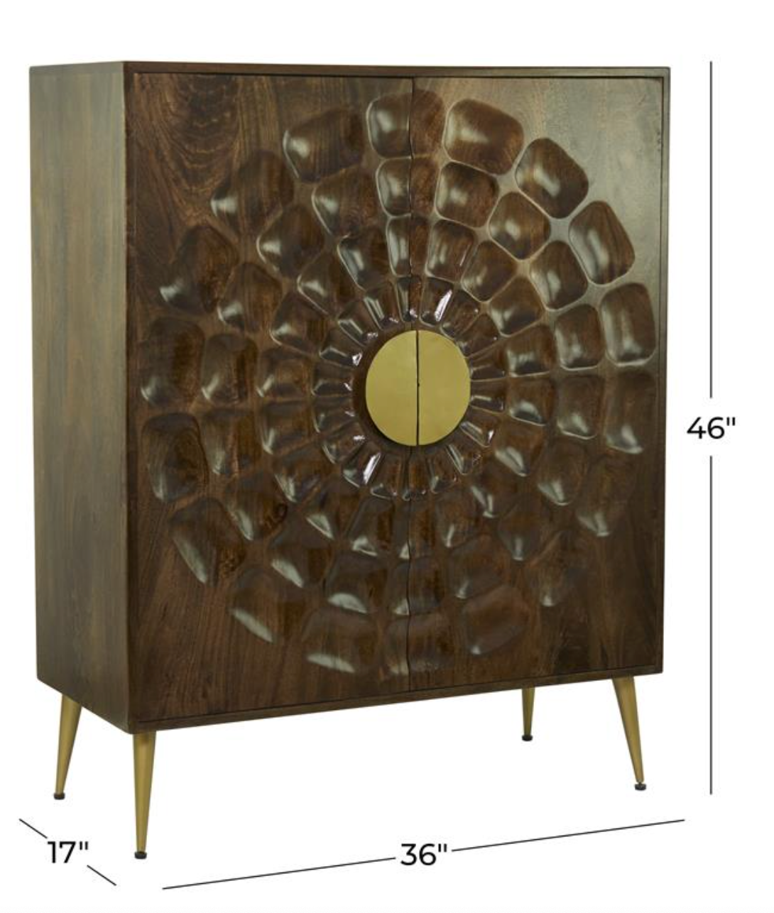 Ella Brown Wood Cabinet