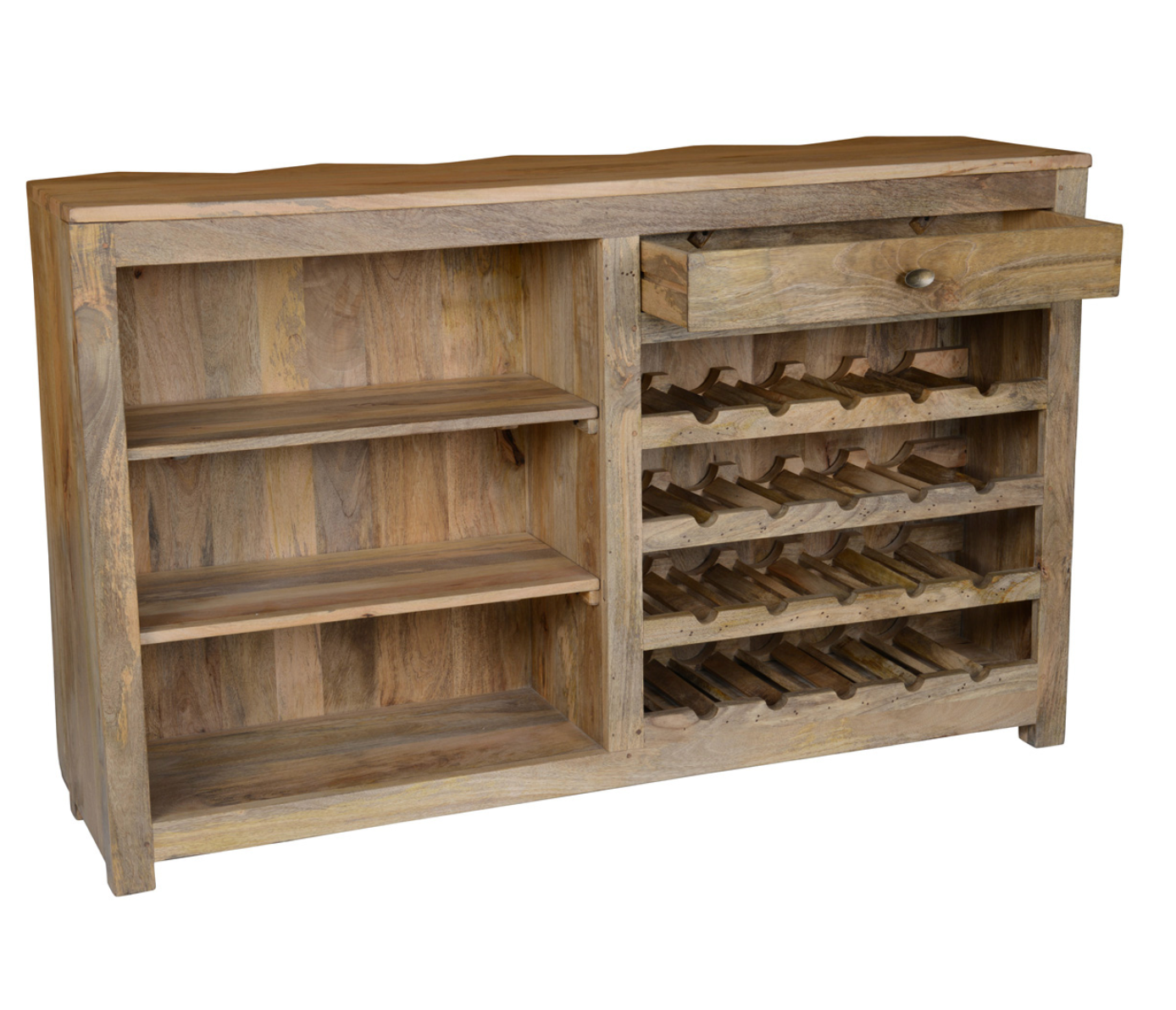 Prism Bar Cabinet, Light Brown