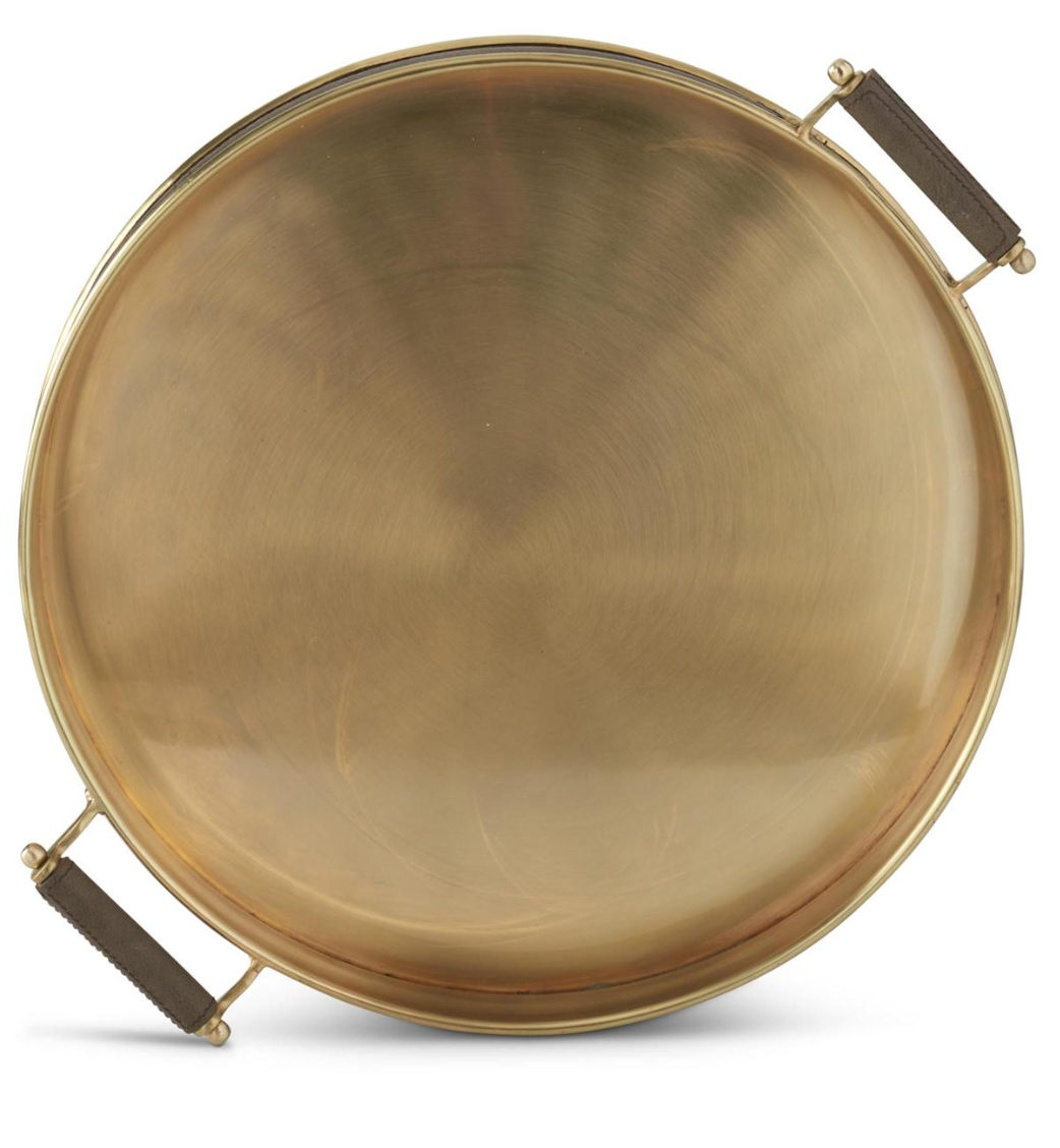 Gold Metal Round Tray