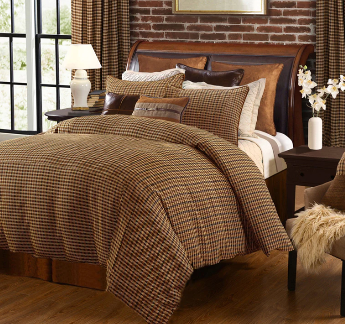 Clifton Houndstooth Bedding Set, Queen