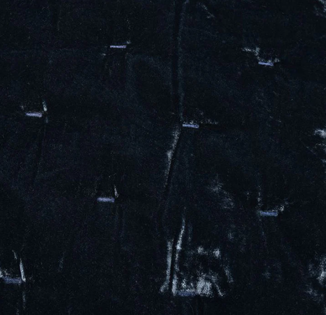 Stella Silk Velvet Quilt Set Midnight Blue, King
